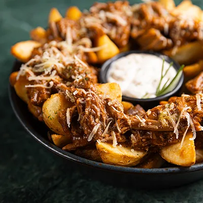 BATATA RÚSTICA COM COSTELA